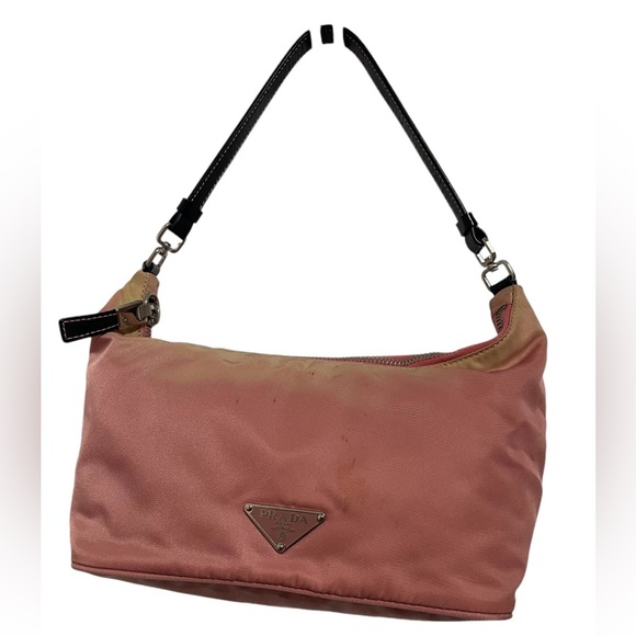 VTG PRADA early 2000’s tessuto pink nylon shoulder bag - Picture 1 of 11